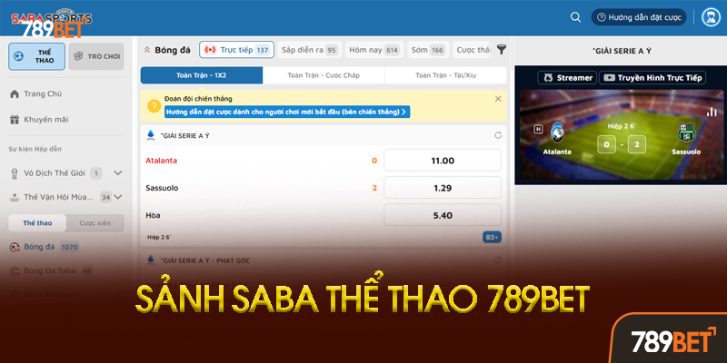 Hướng Dẫn Đăng Nhập Và Đặt Cược Tại Saba Thể Thao 789bet